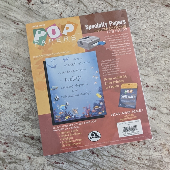 📚🎒🚸✏️ Pop Papers Package Sealed American Flag Patriotic Speciality Ampad NWT - Picture 3 of 6